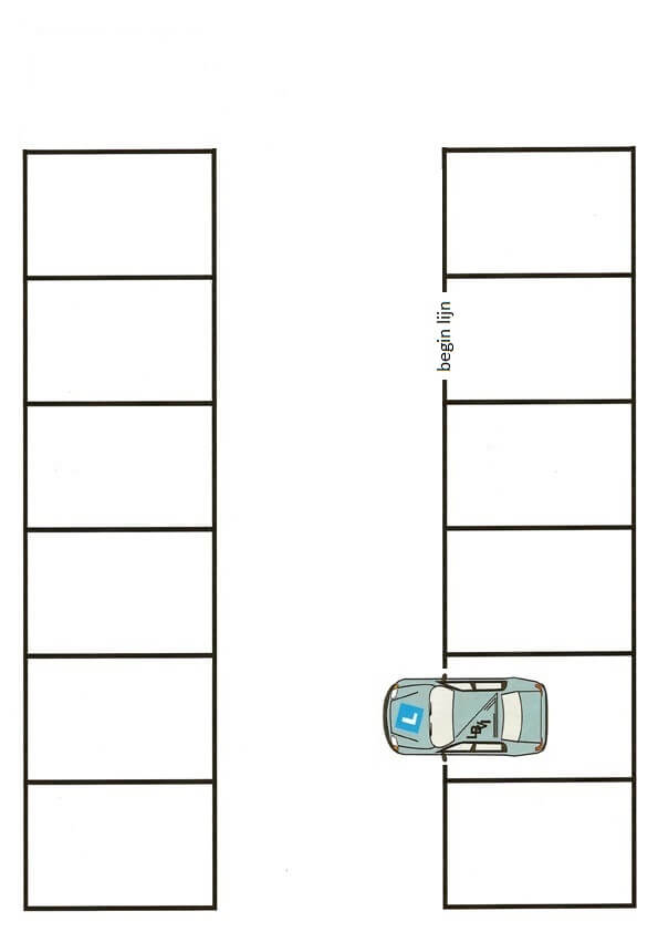 achteruit vak parkeren | uitparkeren achteruit vak parkeren | uitparkeren